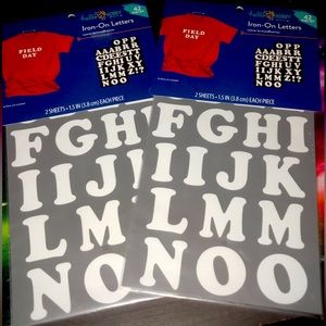 Iron on letters
